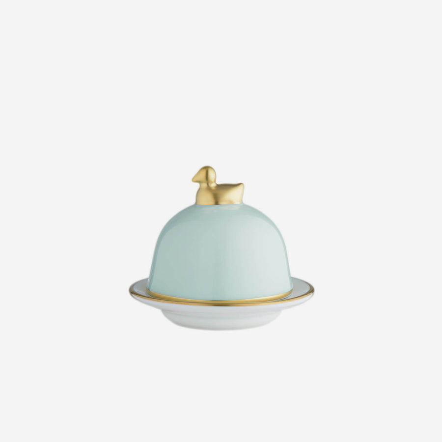 Legle Sous Le Soleil Celadon Butter Dish