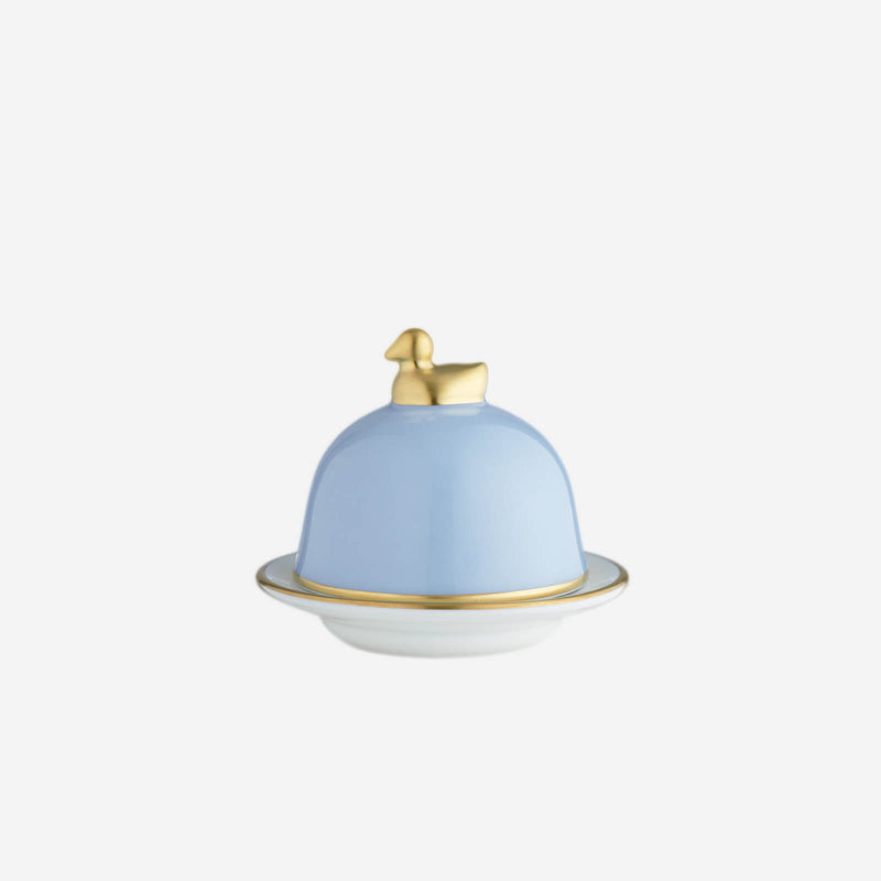 sous le soleil ice blue butter dish bonadea