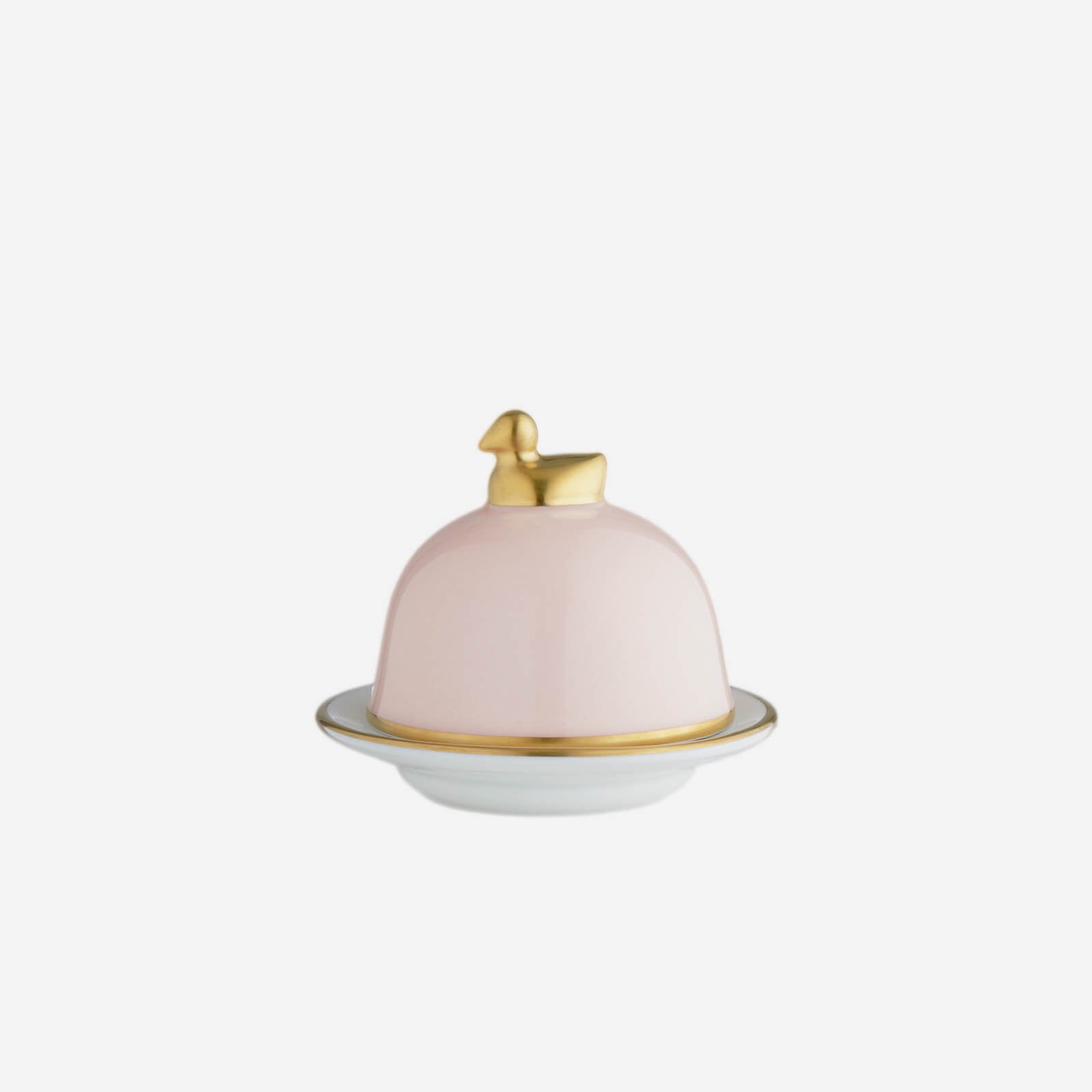 sous le soleil rose pink butter dish bonadea