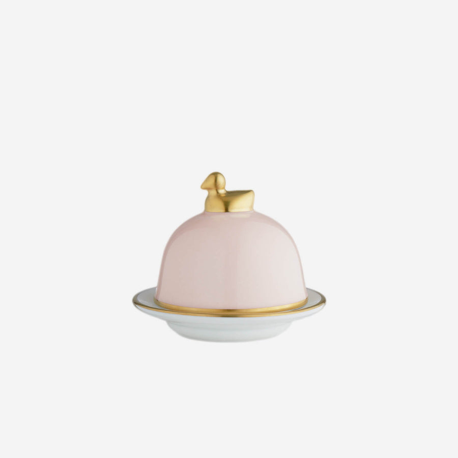 Legle Sous Le Soleil Rose Pink Butter Dish