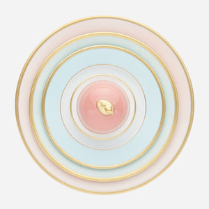sous le soleil opal dinner plate with gold rim bonadea