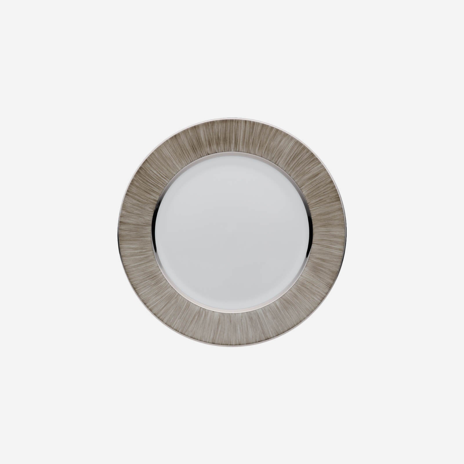 Legle Limoges Carbone Grey & Platinum Charger - BONADEA