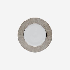 Legle Limoges Carbone Grey & Platinum Dinner Plate - BONADEA