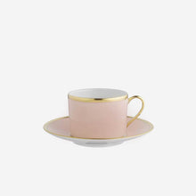 Load image into Gallery viewer, Legle Limoges Sous Le Soleil Rose Pink Teacup &amp; Saucer
