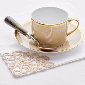 Legle Limoges Sous Le Soleil Sand Teacup & Saucer