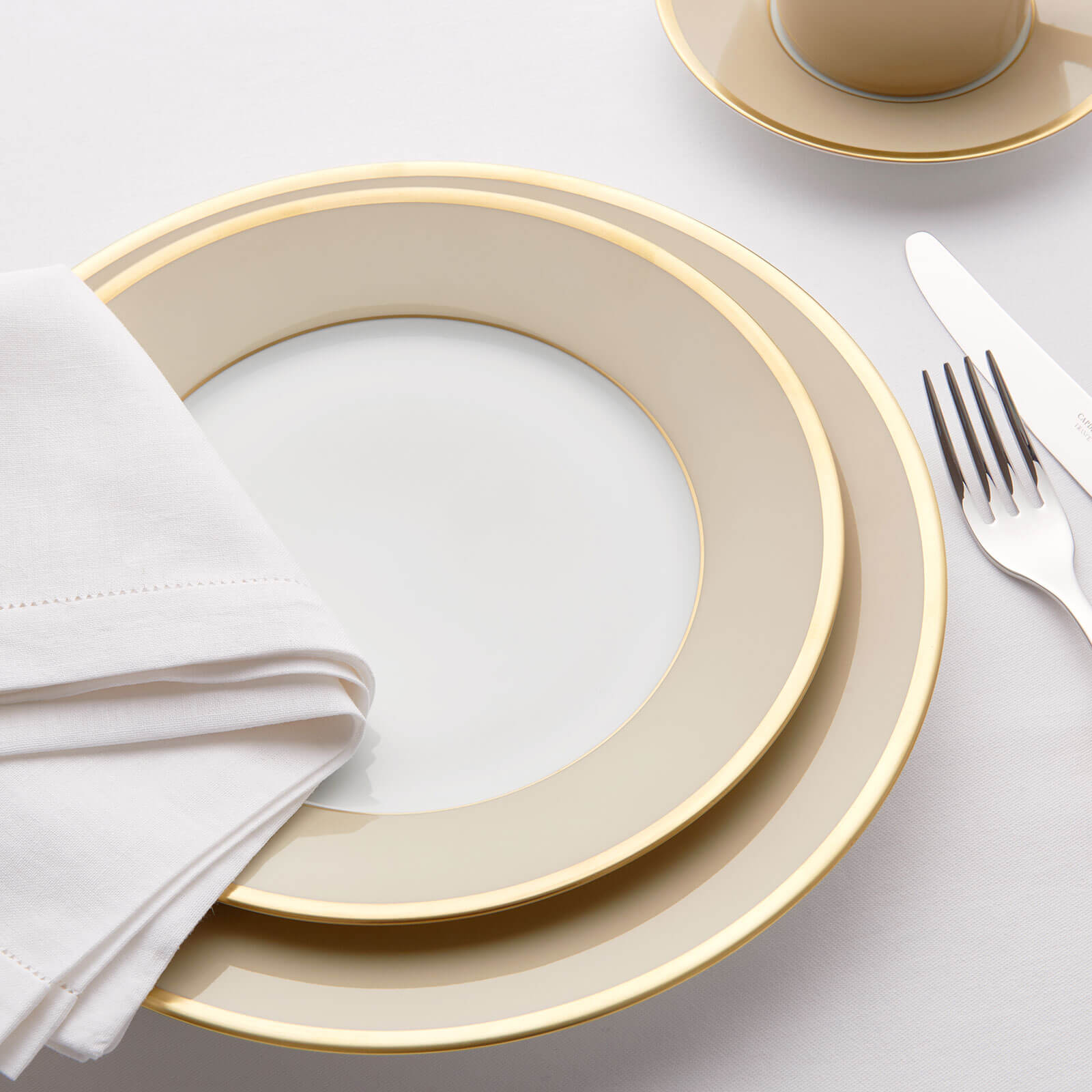 Legle Limoges Sous Le Soleil Sand-hued Dessert Plate