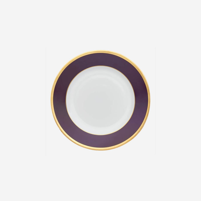 Legle Limoges Sous Le Soleil Aubergine Dessert Plate