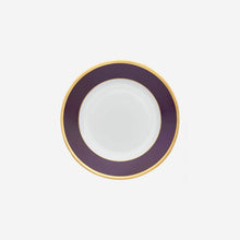 Load image into Gallery viewer, Legle Limoges Sous Le Soleil Aubergine Dessert Plate
