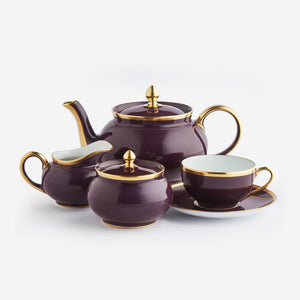 Legle Limoges Sous Le Soleil Aubergine Cream Jug