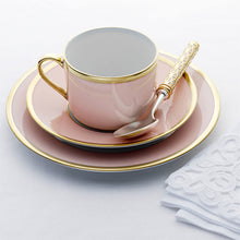 Load image into Gallery viewer, Legle Limoges Sous Le Soleil Rose Pink Teacup &amp; Saucer - BONADEA
