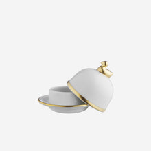 Legle Limoges Sous Le Soleil White Butter Dish - BONADEA