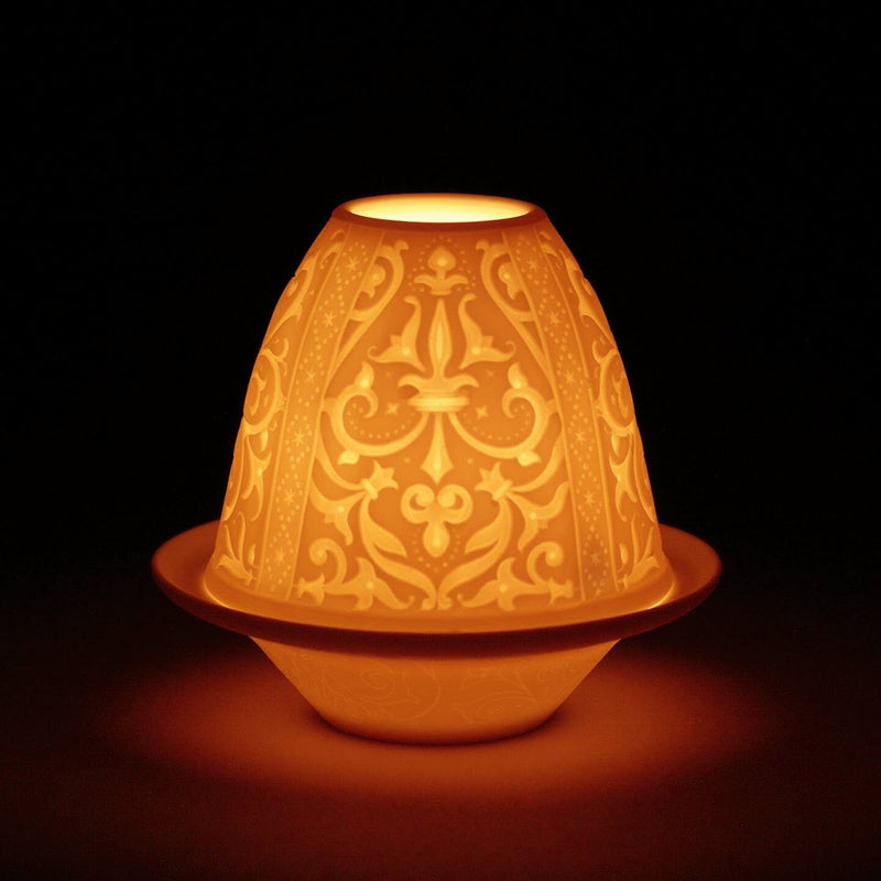 Lladró Porcelain Renaissance Lithophane Votivelight