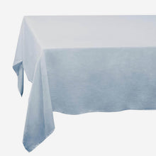 Load image into Gallery viewer, Blue Linen Sateen Tablecloth
