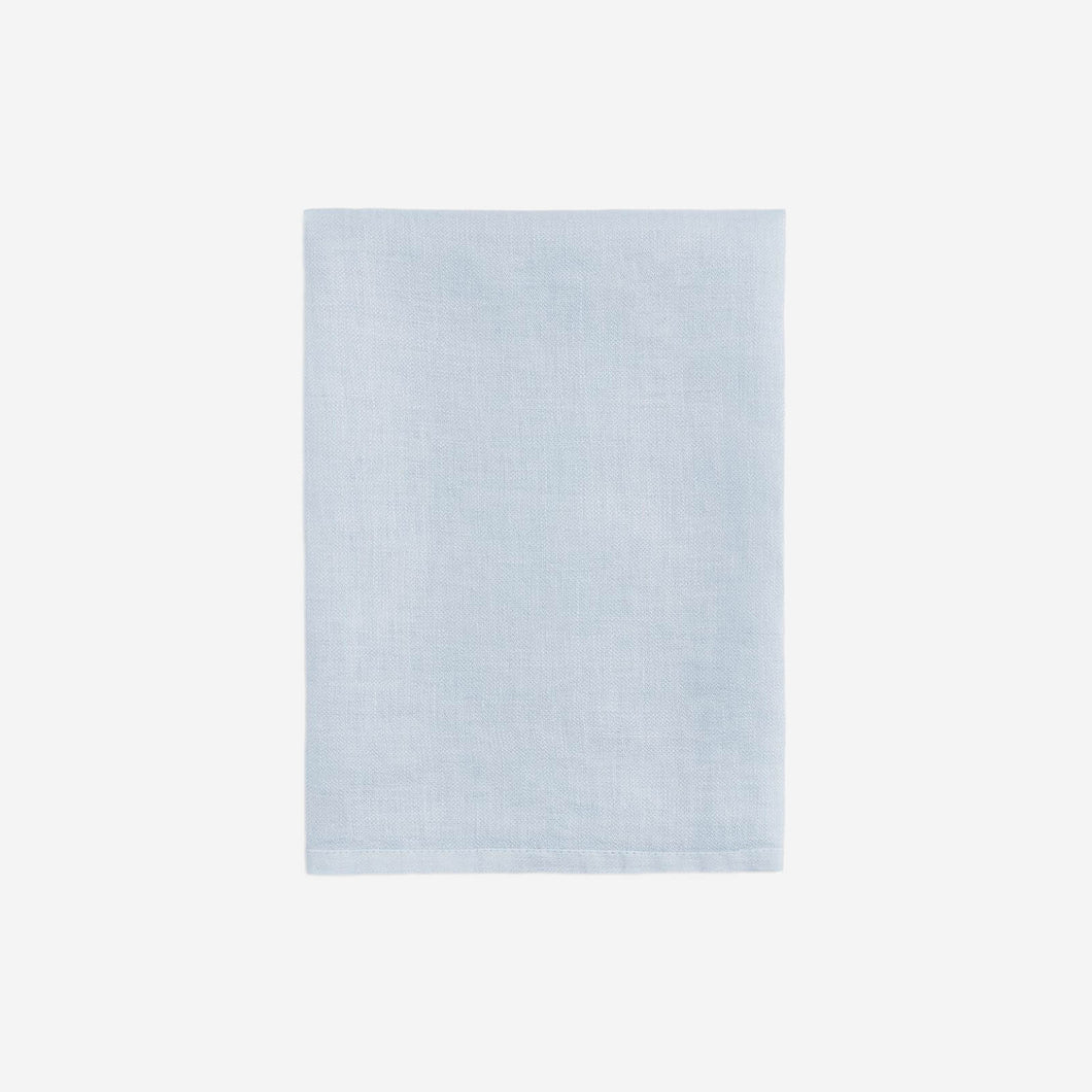 Blue Linen Sateen Napkins - Set of 4