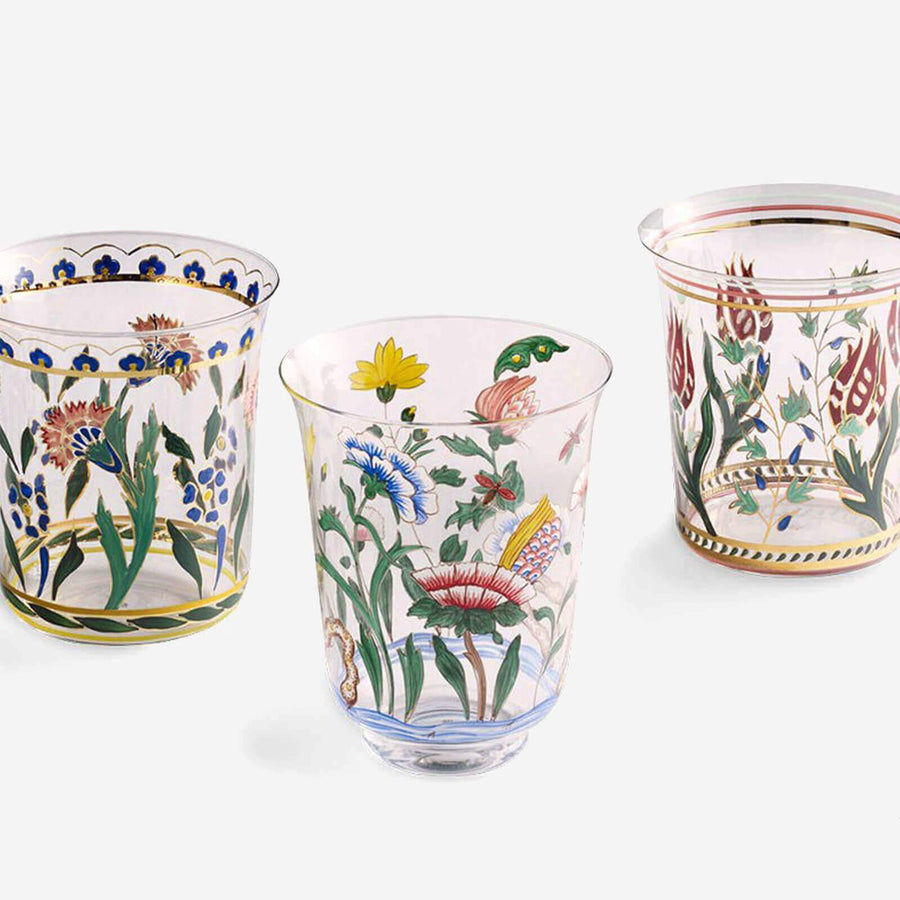 Lobmeyr Handpainted Persian Flower No. 1 Tumbler