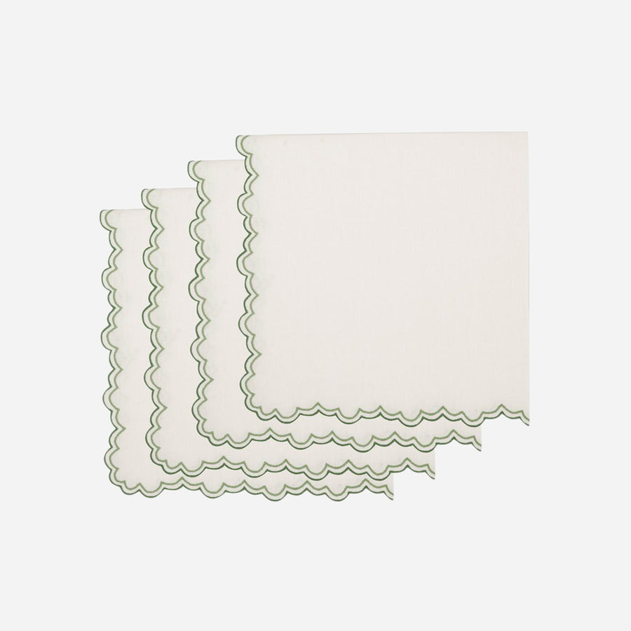 Los Encajeros Willow Green Napkin - Set of 4