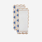 Los Encajeros Blue Flower Cocktail Napkin Bonadea