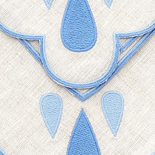 Load image into Gallery viewer, Set of Four Blue Drops Dinner Napkins bonadea
