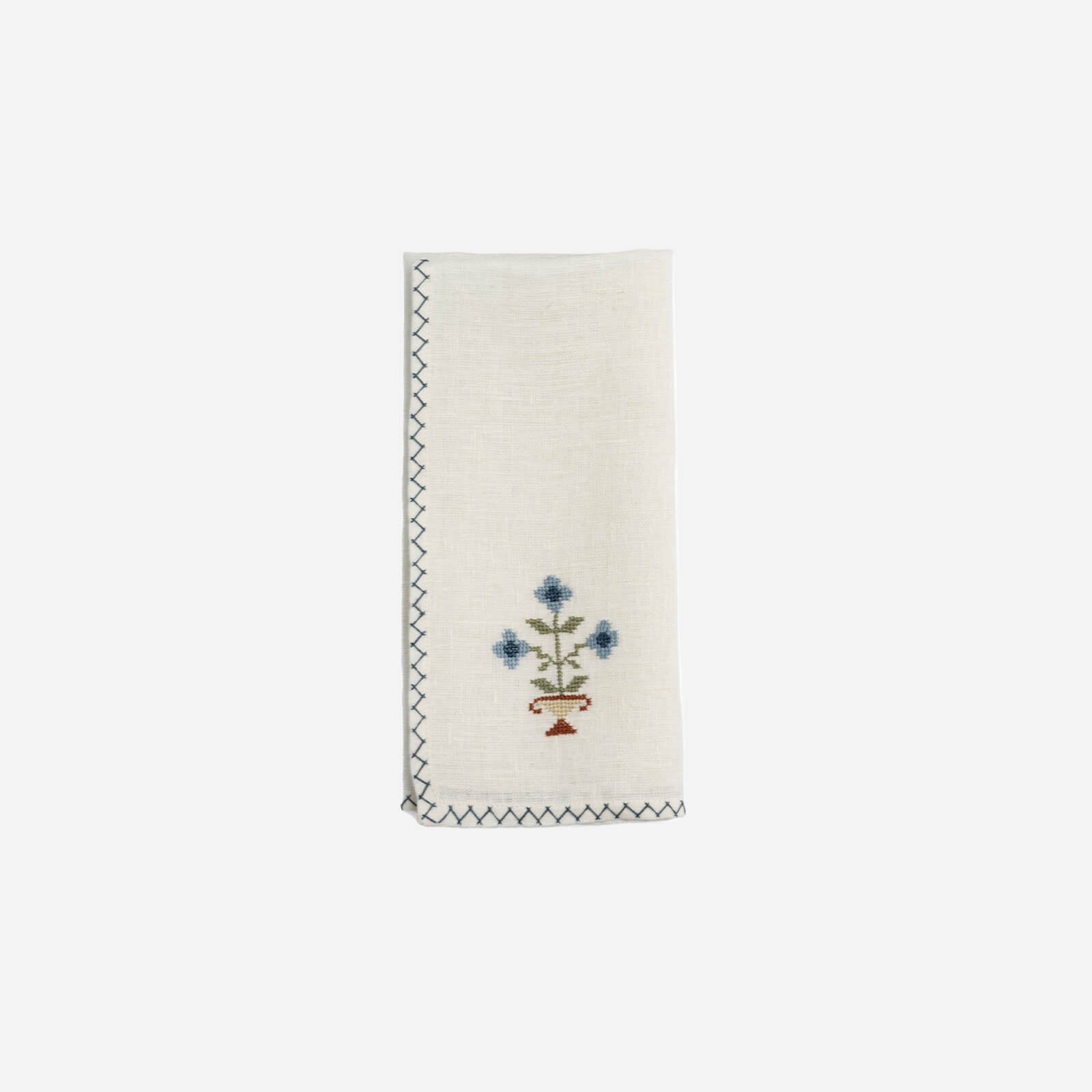 Malaika bouquet blue napkin bonadea