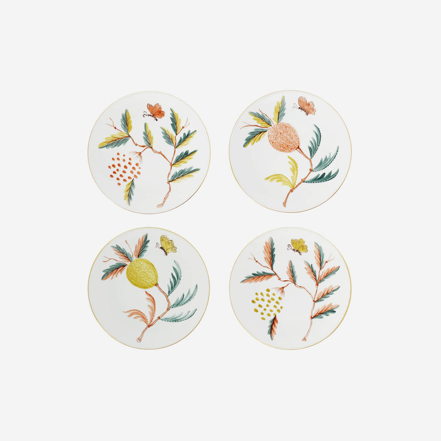 Marie Daâge Jardins de Shalimar Dessert Plates - Set of 4