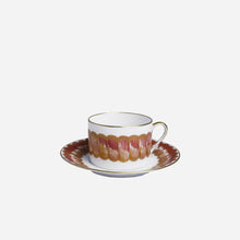 Load image into Gallery viewer, Marie Daage - Parure Handpainted Teacup &amp; Saucer
