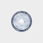 Marie Daâge Hand-painted Agate Blue Dessert Plate - BONADEA