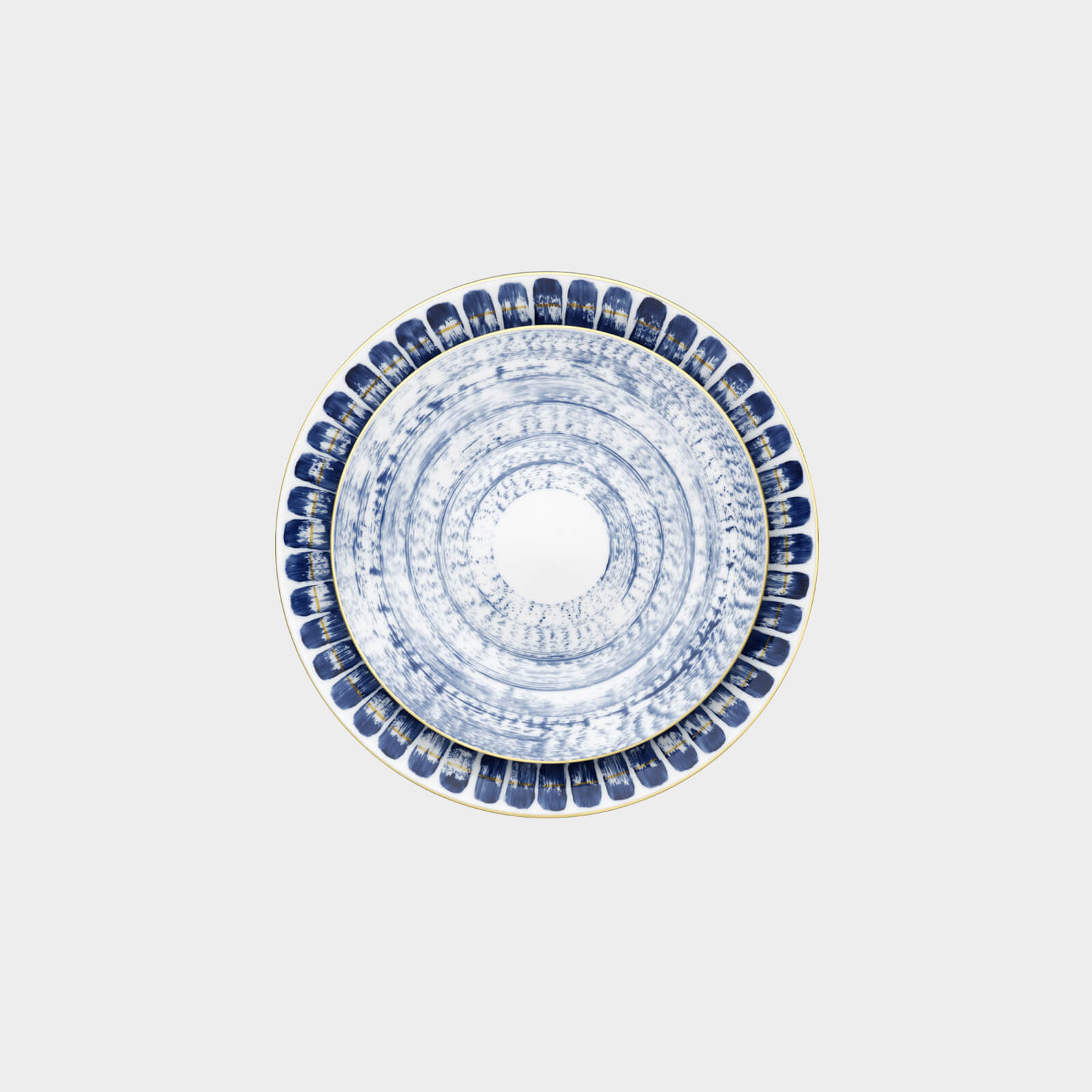 Marie Daâge Hand-painted Agate Blue Dessert Plate - BONADEA