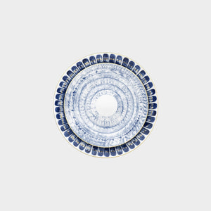 Marie Daâge Hand-painted Agate Blue Dessert Plate - BONADEA