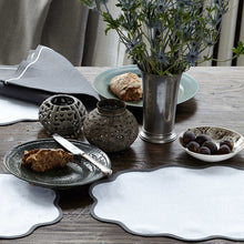 Load image into Gallery viewer, Matouk Set-of-Four Scallop Napkins - Grey
