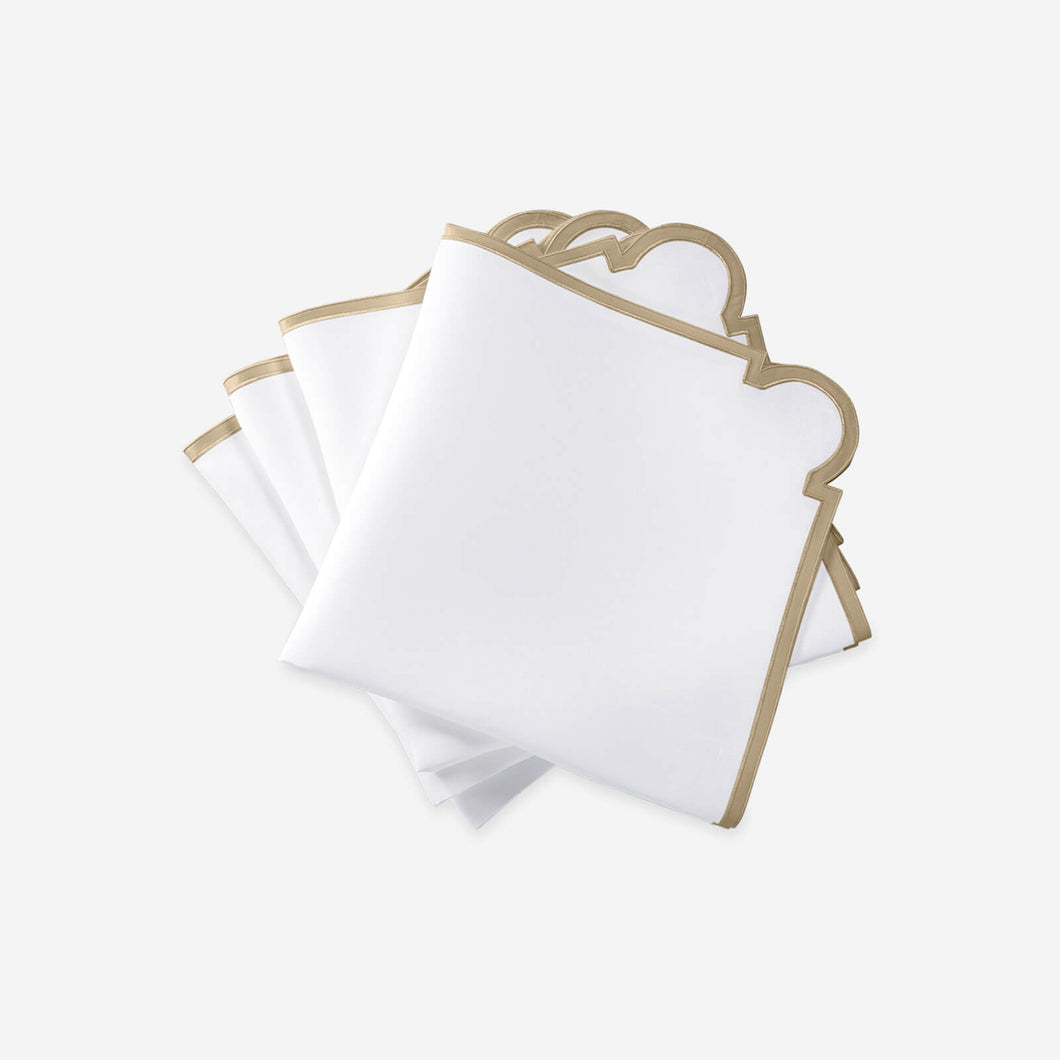 Matouk Set-of-Four Mirasol Napkins - Champagne