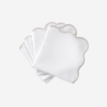 Load image into Gallery viewer, Matouk Set-of-Four Scallop Napkins - Grey
