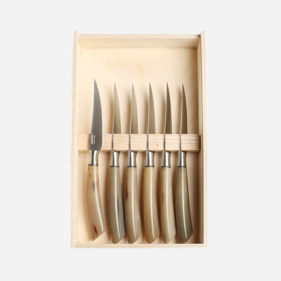 Bonadea Ox Horn Table Knives - Set of 6