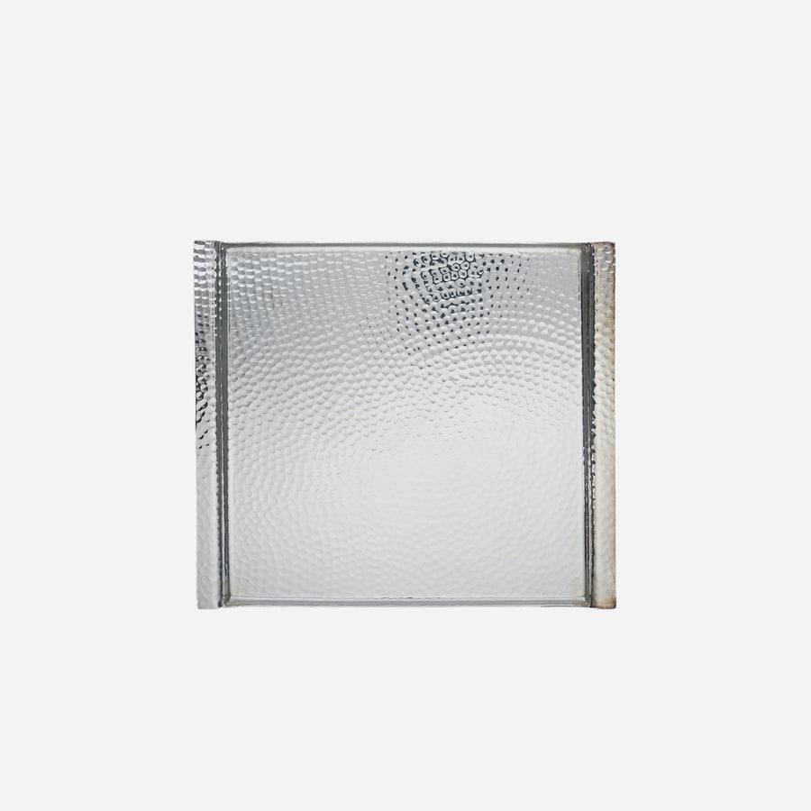 Egizia Dotti Silver Plated Hammered Tray