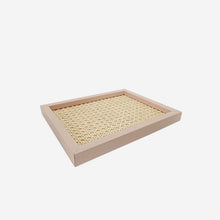 Load image into Gallery viewer, Pigment France - Chaumont Cipria Leather &amp; Rattan Tray
