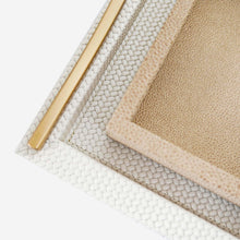 Load image into Gallery viewer, Pinetti - Onda Square Leather Tray Ivory
