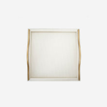 Pinetti - Onda Square Leather Tray Ivory