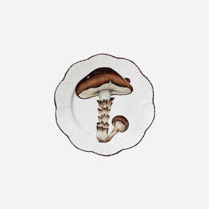 Alberto Pinto | 'Les Champignons' Set of Six Handpainted Mushroom Plates