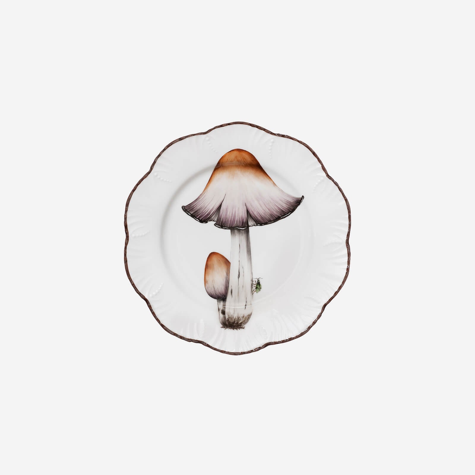Alberto Pinto | 'Les Champignons' Set of Six Handpainted Mushroom Plates