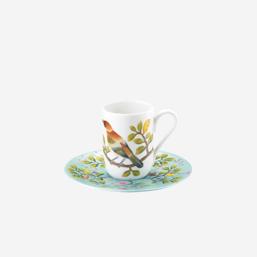 Raynaud Paradis Espresso Cup & Saucer - Turquoise