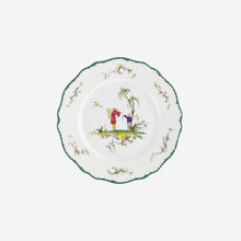 Load image into Gallery viewer, Raynaud&#39;s ‘Longjian’ playful set includes six porcelain dessert plates that are decorated with exotic country scenes.
