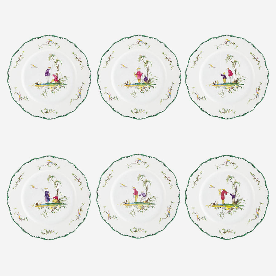 Raynaud Longjiang Set of Six Dinner Plates