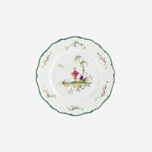 Load image into Gallery viewer, Raynaud&#39;s ‘Longjian’ playful set includes six porcelain dessert plates that are decorated with exotic country scenes.
