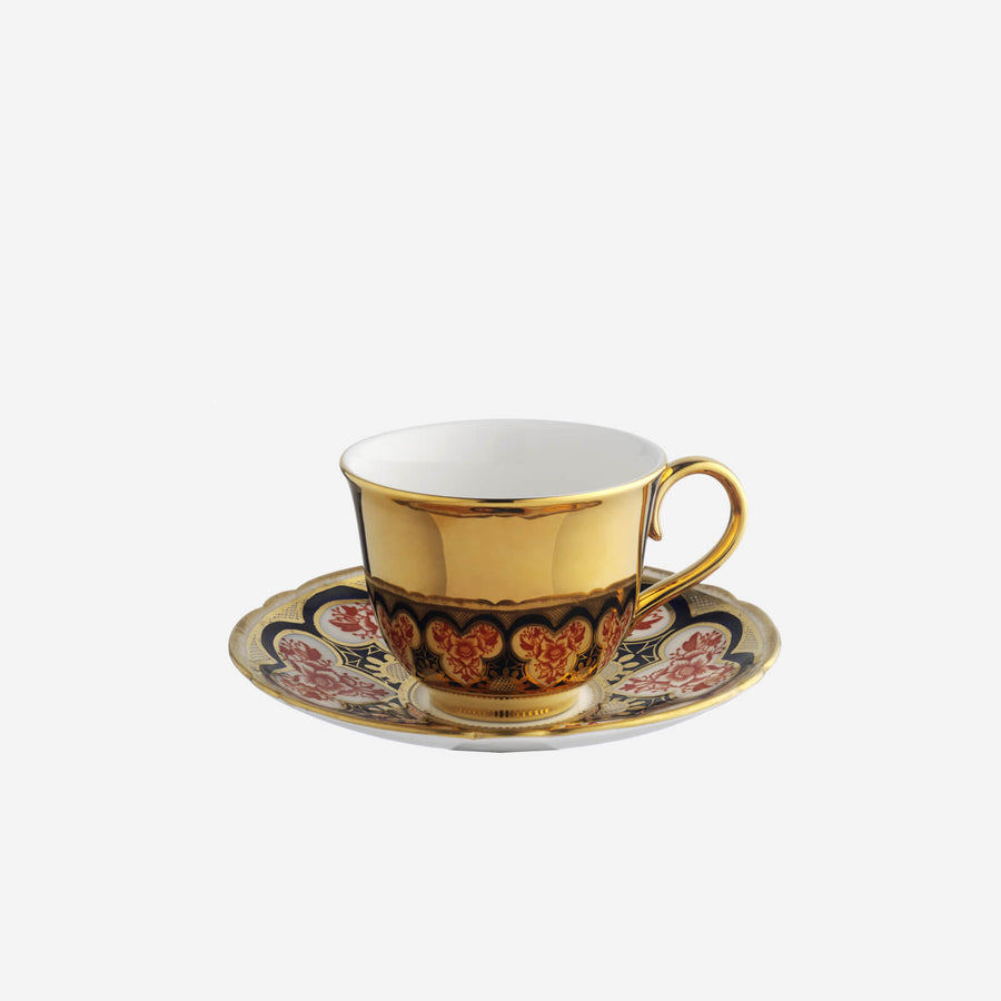 Richard Brendon Reflect Gold Tea Cup & Saucer