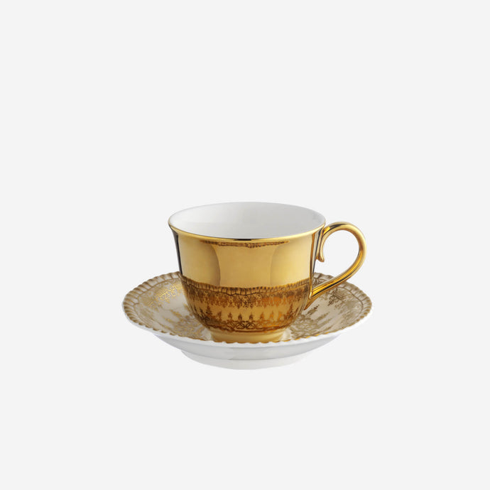Richard Brendon Reflect Gold Teacup & Saucer - BONADEA