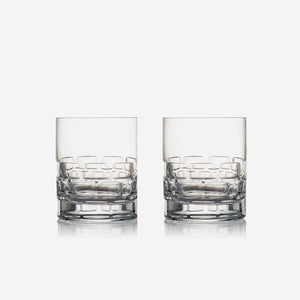 Rogaska Crystal - Maison Double Old Fashioned Tumbler Glasses 