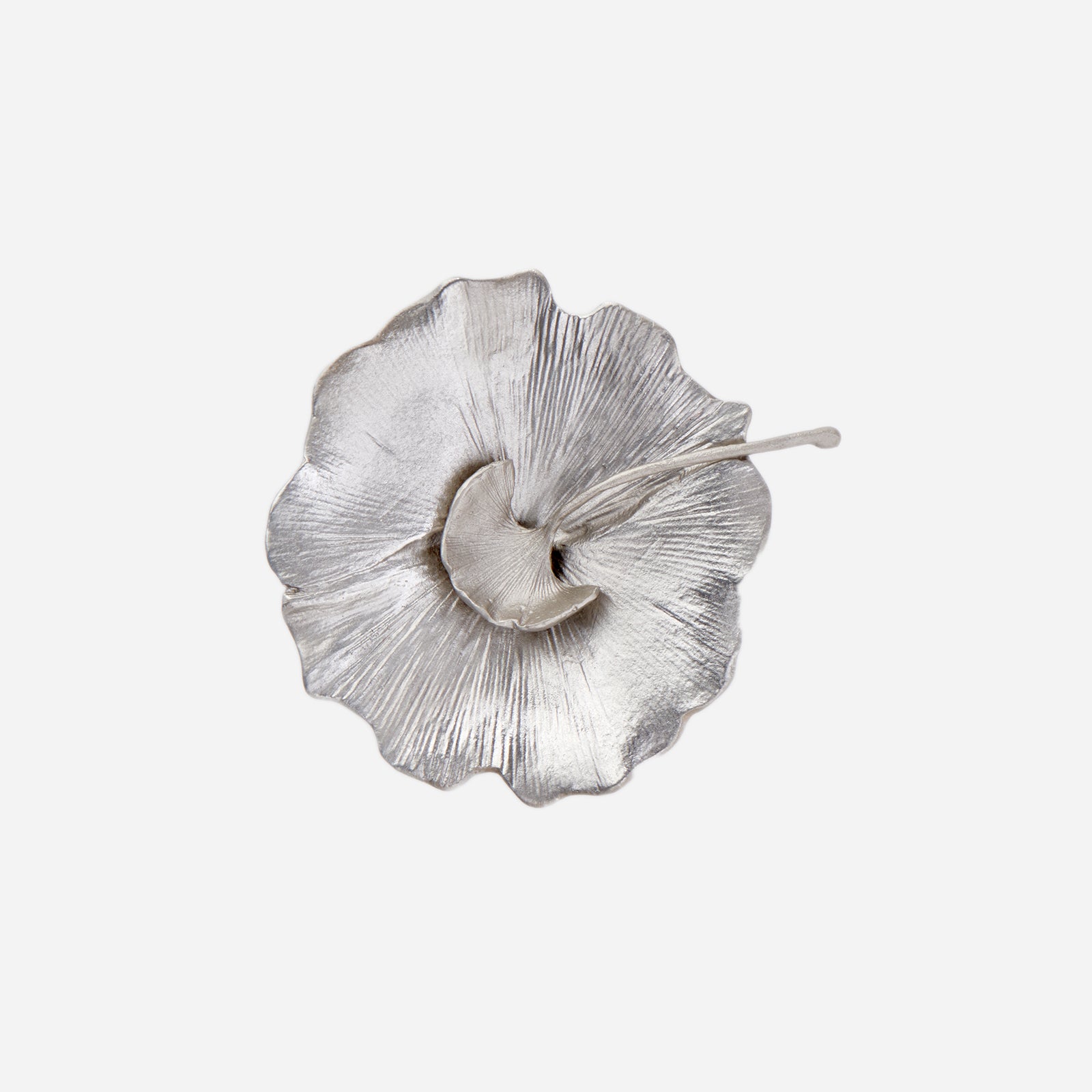 Gingko Salt Cellar Silver