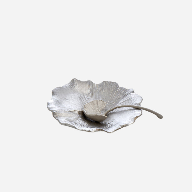 Gingko Salt Cellar Silver