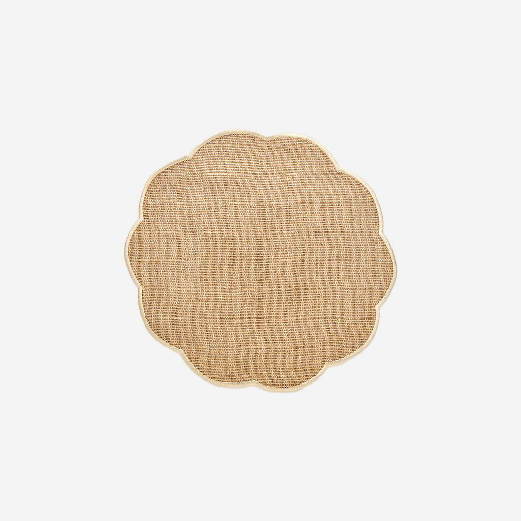 Bonadea Scallop Placemat Sand