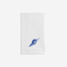 Load image into Gallery viewer, Sibona Marina Blue Sea Shell Hand-embroidered Dinner Napkin - BONADEA
