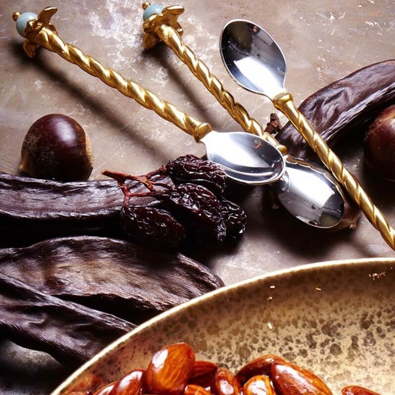 L OBJET - Venise Set of Four Dessert Spoons